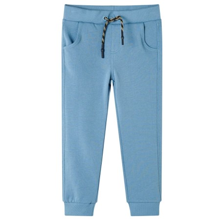 Pantalones de chándal infantiles azul medio 116 de , Pantalones de niños - Ref: Foro24-13236, Precio: 11,02 €, Descuento: %