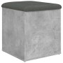 Betongraue Holzwerkstoffbank mit Stauraum, 42 x 42 x 45 cm von , Bänke für Hallen und Lager - Ref: Foro24-835036, Preis: 46,1...