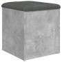 Betongraue Holzwerkstoffbank mit Stauraum, 42 x 42 x 45 cm von , Bänke für Hallen und Lager - Ref: Foro24-835036, Preis: 46,1...