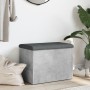 Betongraue Holzwerkstoffbank mit Stauraum, 62 x 42 x 45 cm von , Bänke für Hallen und Lager - Ref: Foro24-835043, Preis: 66,0...