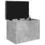 Betongraue Holzwerkstoffbank mit Stauraum, 62 x 42 x 45 cm von , Bänke für Hallen und Lager - Ref: Foro24-835043, Preis: 66,0...