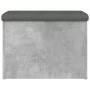 Betongraue Holzwerkstoffbank mit Stauraum, 62 x 42 x 45 cm von , Bänke für Hallen und Lager - Ref: Foro24-835043, Preis: 66,0...