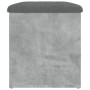 Betongraue Holzwerkstoffbank mit Stauraum, 62 x 42 x 45 cm von , Bänke für Hallen und Lager - Ref: Foro24-835043, Preis: 66,0...