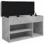 Betongraue Schuhbank aus Holzwerkstoff, 82 x 32 x 45,5 cm von , Bänke für Hallen und Lager - Ref: Foro24-835029, Preis: 69,90...