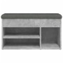 Betongraue Schuhbank aus Holzwerkstoff, 82 x 32 x 45,5 cm von , Bänke für Hallen und Lager - Ref: Foro24-835029, Preis: 69,90...