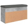 Betongraue Schuhbank aus Holzwerkstoff, 82 x 32 x 45,5 cm von , Bänke für Hallen und Lager - Ref: Foro24-835029, Preis: 69,90...