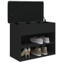 Schwarze Schuhbank aus Holzwerkstoff, 62 x 32 x 50 cm von , Bänke für Hallen und Lager - Ref: Foro24-835097, Preis: 64,37 €, ...