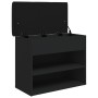 Schwarze Schuhbank aus Holzwerkstoff, 62 x 32 x 50 cm von , Bänke für Hallen und Lager - Ref: Foro24-835097, Preis: 64,37 €, ...