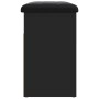 Schwarze Schuhbank aus Holzwerkstoff, 62 x 32 x 50 cm von , Bänke für Hallen und Lager - Ref: Foro24-835097, Preis: 64,37 €, ...