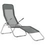 Folding sun loungers 2 units anthracite gray textilene by vidaXL, Loungers - Ref: Foro24-44340, Price: 126,92 €, Discount: %
