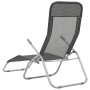 Folding sun loungers 2 units anthracite gray textilene by vidaXL, Loungers - Ref: Foro24-44340, Price: 154,01 €, Discount: %