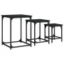 Stackable coffee tables 3 pieces black engineered wood by , Coffee table - Ref: Foro24-838923, Price: 41,54 €, Discount: %