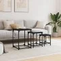 Stackable coffee tables 3 pieces black engineered wood by , Coffee table - Ref: Foro24-838923, Price: 41,54 €, Discount: %