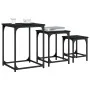 Stackable coffee tables 3 pieces black engineered wood by , Coffee table - Ref: Foro24-838923, Price: 41,54 €, Discount: %