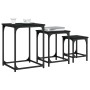 Stapelbare Couchtische, 3 Stück, schwarzes Holzwerkstoff von , Couchtisch - Ref: Foro24-838923, Preis: 41,94 €, Rabatt: %