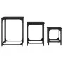 Stackable coffee tables 3 pieces black engineered wood by , Coffee table - Ref: Foro24-838923, Price: 41,54 €, Discount: %