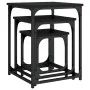 Stackable coffee tables 3 pieces black engineered wood by , Coffee table - Ref: Foro24-838923, Price: 41,54 €, Discount: %