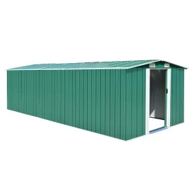 Gartenhaus aus grünem Metall 257x580x181 cm von vidaXL, Schuppen - Ref: Foro24-143352, Preis: 650,71 €, Rabatt: %