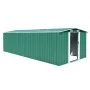 Gartenhaus aus grünem Metall 257x580x181 cm von vidaXL, Schuppen - Ref: Foro24-143352, Preis: 649,98 €, Rabatt: %