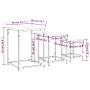 Stackable coffee tables 3 pieces black engineered wood by , Coffee table - Ref: Foro24-838923, Price: 41,54 €, Discount: %