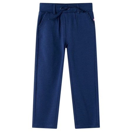 Pantalones infantiles con cordón azul marino 128 de , Pantalones de niños - Ref: Foro24-13572, Precio: 9,67 €, Descuento: %