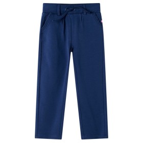 Pantalones infantiles con cordón azul marino 104