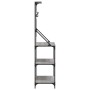 Kitchen shelving with hooks Sonoma gray engineered wood by , Kitchen utensil containers - Ref: Foro24-838961, Price: 77,38 €,...