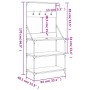 Kitchen shelving with hooks Sonoma gray engineered wood by , Kitchen utensil containers - Ref: Foro24-838961, Price: 77,38 €,...