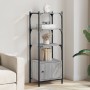 Sonoma gray engineered wood 3-shelf bookcase 41x30x109.5cm by , Bookcases and shelves - Ref: Foro24-839001, Price: 49,92 €, D...