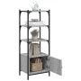 Sonoma gray engineered wood 3-shelf bookcase 41x30x109.5cm by , Bookcases and shelves - Ref: Foro24-839001, Price: 49,30 €, D...