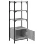 Sonoma gray engineered wood 3-shelf bookcase 41x30x109.5cm by , Bookcases and shelves - Ref: Foro24-839001, Price: 49,30 €, D...