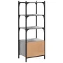 Sonoma gray engineered wood 3-shelf bookcase 41x30x109.5cm by , Bookcases and shelves - Ref: Foro24-839001, Price: 49,30 €, D...