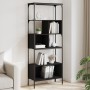 Bookcase with 5 shelves black engineered wood 76x33x188.5 cm by , Bookcases and shelves - Ref: Foro24-839003, Price: 108,63 €...