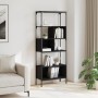 Bookcase with 5 shelves black engineered wood 76x33x188.5 cm by , Bookcases and shelves - Ref: Foro24-839003, Price: 108,63 €...