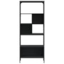 Bookcase with 5 shelves black engineered wood 76x33x188.5 cm by , Bookcases and shelves - Ref: Foro24-839003, Price: 108,63 €...