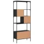 Librería 5 estantes madera de ingeniería negro 76x33x188,5 cm de , Librerías y estanterías - Ref: Foro24-839003, Precio: 106,...