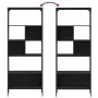 Librería 5 estantes madera de ingeniería negro 76x33x188,5 cm de , Librerías y estanterías - Ref: Foro24-839003, Precio: 106,...