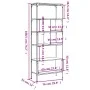 Librería 5 estantes madera de ingeniería negro 76x33x188,5 cm de , Librerías y estanterías - Ref: Foro24-839003, Precio: 106,...