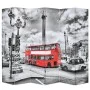 Biombo divisor plegable 228x170 cm bus Londres blanco y negro de vidaXL, Divisores de ambientes - Ref: Foro24-245876, Precio:...