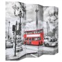 Faltbarer Raumteiler 228x170 cm Londoner Bus in weiß und schwarz von vidaXL, Raumteiler - Ref: Foro24-245876, Preis: 123,66 €...