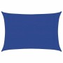 Toldo de vela rectangular HDPE azul 160 g/m² 3x4,5 m
