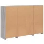 Aparador con luz LED 3 pzas madera de ingeniería gris Sonoma de , Aparadores - Ref: Foro24-3209133, Precio: 210,10 €, Descuen...