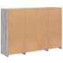 Sideboard with LED Light 3 Pieces Sonoma Gray Engineered Wood by , Sideboards - Ref: Foro24-3209133, Price: 213,47 €, Discoun...