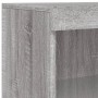 Sideboard with LED Light 3 Pieces Sonoma Gray Engineered Wood by , Sideboards - Ref: Foro24-3209133, Price: 213,47 €, Discoun...