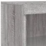 Sideboard with LED Light 3 Pieces Sonoma Gray Engineered Wood by , Sideboards - Ref: Foro24-3209133, Price: 211,34 €, Discoun...