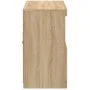 Aparador con luces LED roble Sonoma 81x37x67 cm de , Aparadores - Ref: Foro24-836660, Precio: 78,42 €, Descuento: %
