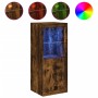 Sideboard with LED lights smoked oak 41x37x100 cm by , Sideboards - Ref: Foro24-836648, Price: 74,78 €, Discount: %