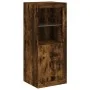 Sideboard with LED lights smoked oak 41x37x100 cm by , Sideboards - Ref: Foro24-836648, Price: 72,55 €, Discount: %