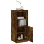 Sideboard with LED lights smoked oak 41x37x100 cm by , Sideboards - Ref: Foro24-836648, Price: 72,55 €, Discount: %