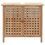 Mueble de lavabo madera maciza de nogal 66x29x61 cm de vidaXL, Tocadores de baño - Ref: Foro24-247097, Precio: 91,42 €, Descu...